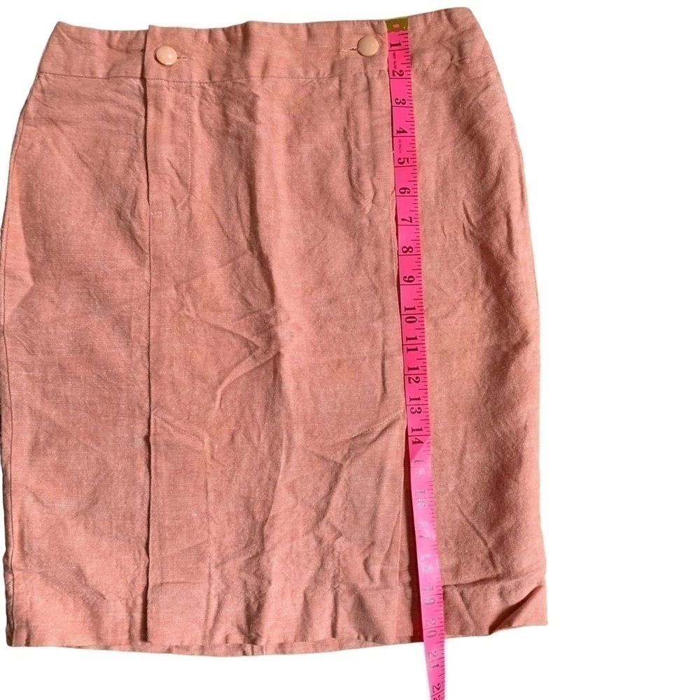 Gamma 100% Linen Midi Pencil Skirt - Picture 7 of 10